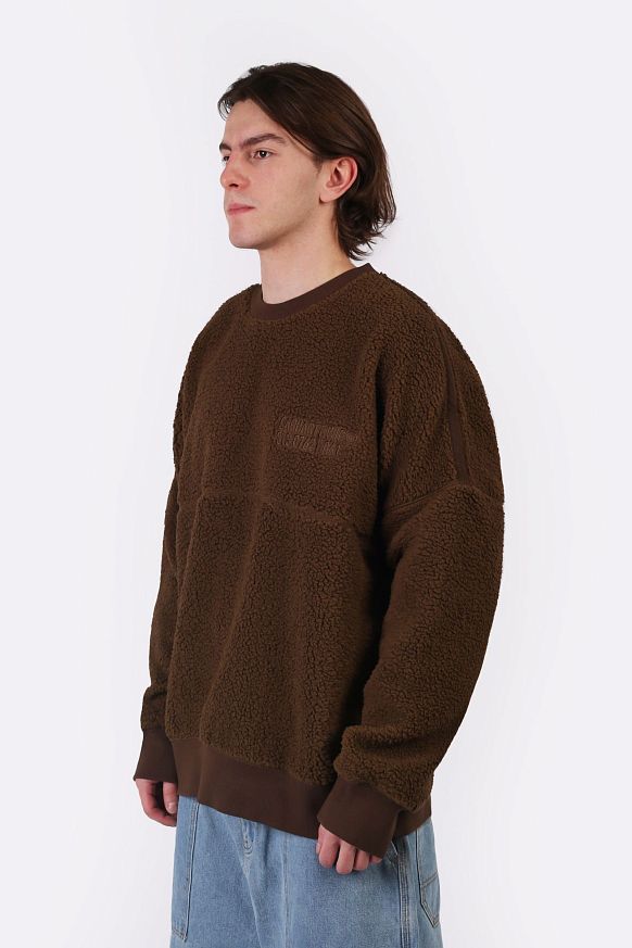 Мужская толстовка Carhartt WIP Coordinate Sweat (I033991-chocolate/brown) - фото 4 картинки