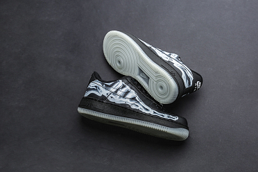 Air force 1 '07 skeleton qs black best sale