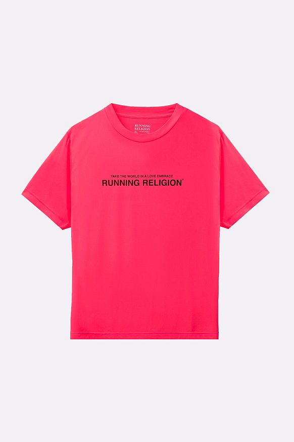 Мужская футболка Running Religion LOVE EMBRACE TEE (LOVE EMBRACE TEE pink)