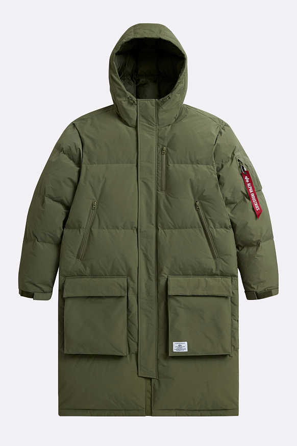 Мужская куртка Alpha Industries Long Puffer Parka (MJL53500C1-green)