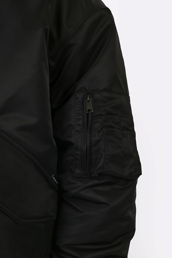 Мужская куртка Carhartt WIP Olten Bomber (I032300-black/turmeric) - фото 6 картинки