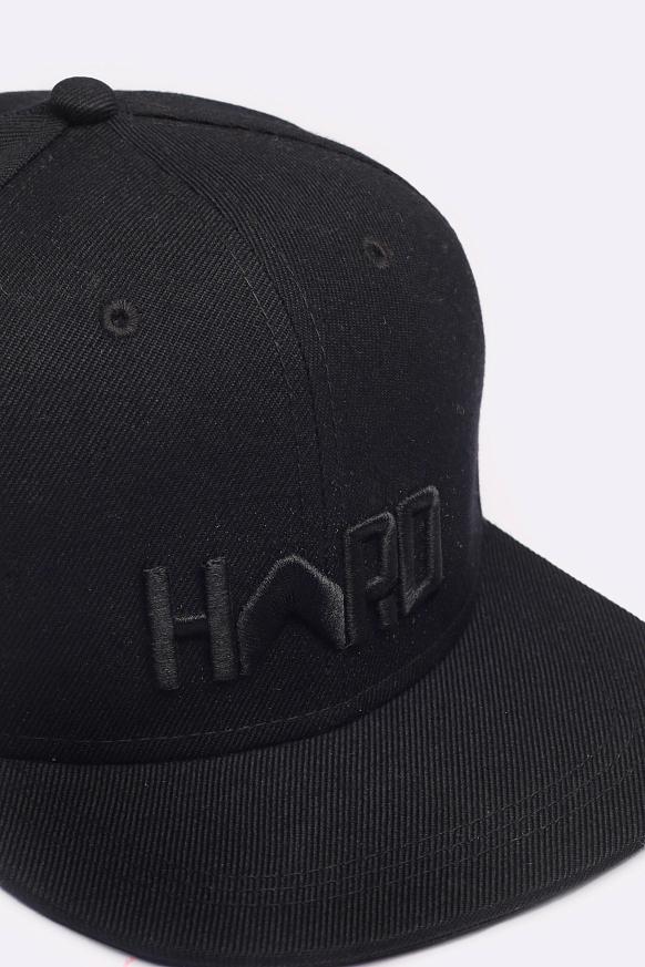 Мужская кепка Hard Logo Snapback (Hard blk/blk-0015) - фото 3 картинки