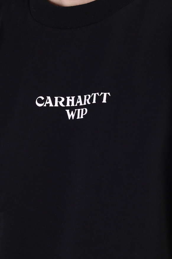 Мужская футболка Carhartt WIP S/S Panic T-Shirt (I029035-blck/wht) - фото 2 картинки