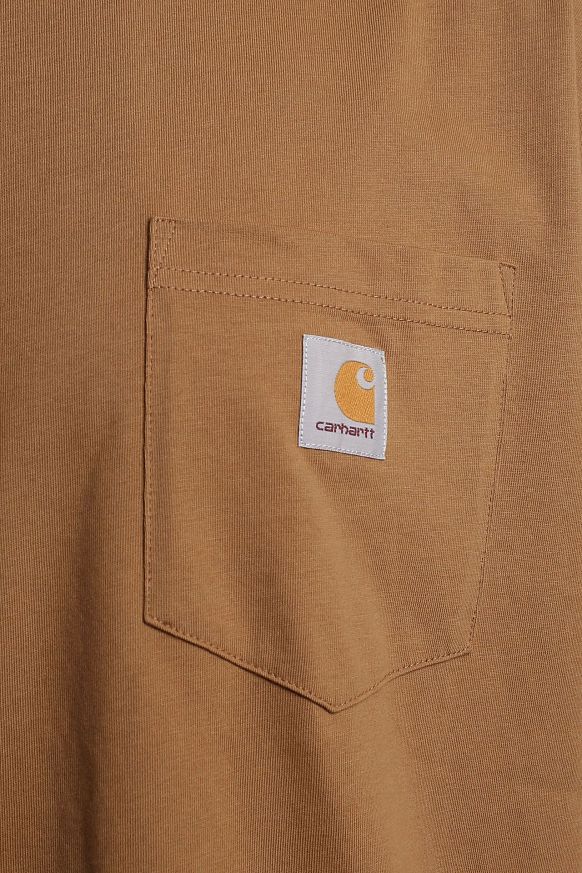 Мужская футболка Carhartt WIP S/S Pocket T-Shirt (I030434-jasper) - фото 3 картинки