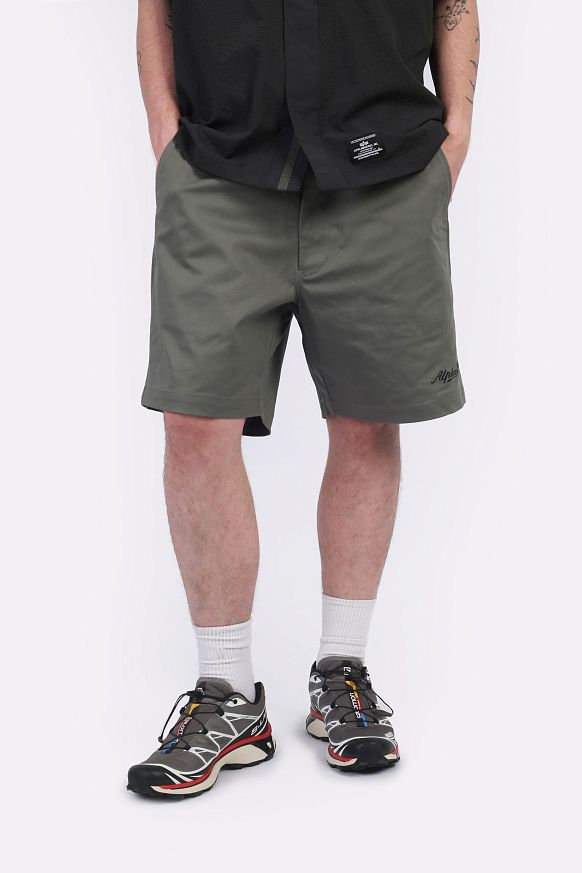 Мужские шорты Alpha Industries CTN Short (MBC55000C1-olive) - фото 4 картинки