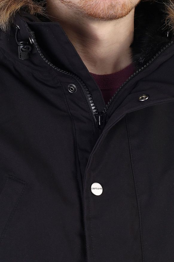 Мужская куртка Carhartt WIP Trapper Parka (I028129-black) - фото 8 картинки