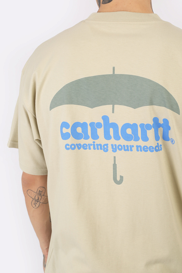 Мужская футболка Carhartt WIP S/S Covers T-Shirt (I033165-beryl) - фото 5 картинки