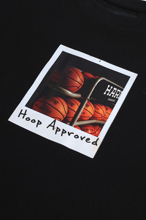 Мужская футболка Hard Hoop Approved (Hard-blck-tee-hoop) - фото 2 картинки