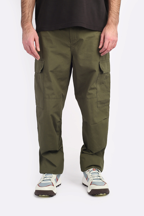 Мужские брюки Carhartt WIP Regular Cargo Pant (I032467-cypress) - фото 2 картинки