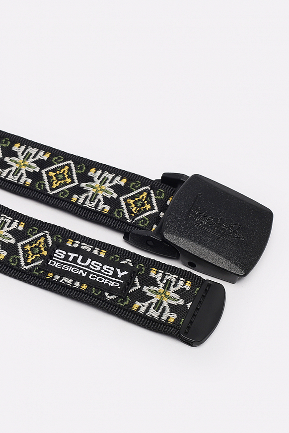 Ремень Stussy Psych Jacquared Belt (135177-black) - фото 2 картинки