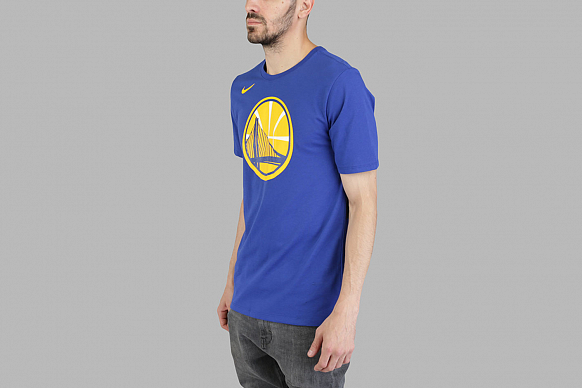 Мужская футболка Nike NBA Golden State Warriors Dry Logo (870506-495) - фото 3 картинки