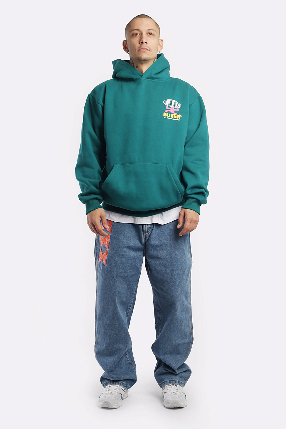Мужская толстовка Butter Goods All Terrain Pullower Hood (All Terrain Pullower-pine) - фото 7 картинки