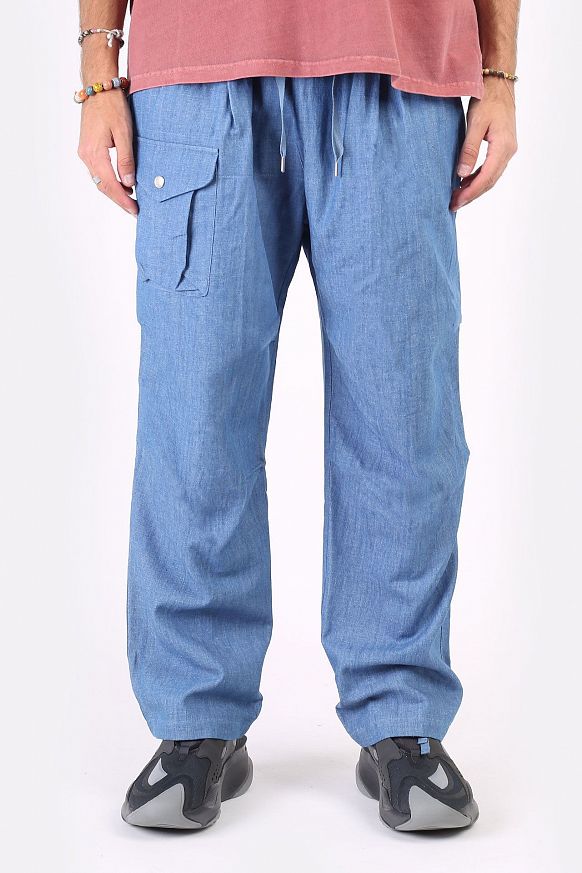Мужские брюки FrizmWORKS Denim Army Two Tuck (SSPT041-light blue) - фото 3 картинки