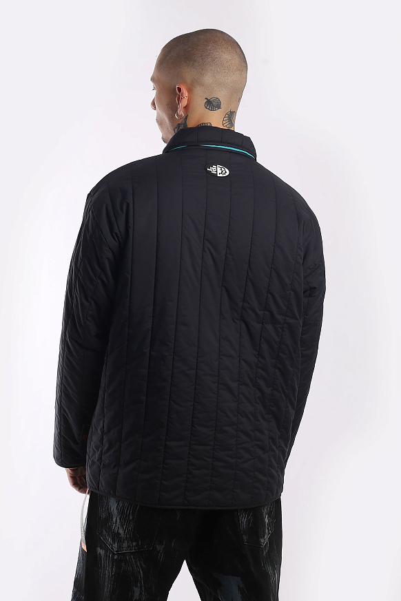 Мужская куртка Hombre Nino Stripe Quilting Jacket (0222-JK0005-black) - фото 6 картинки