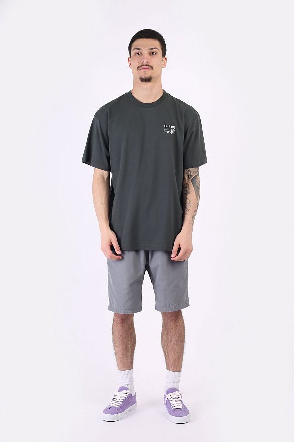 Мужская футболка Carhartt WIP S/S Screensaver T-Shirt (I029629-slate/white) - фото 6 картинки