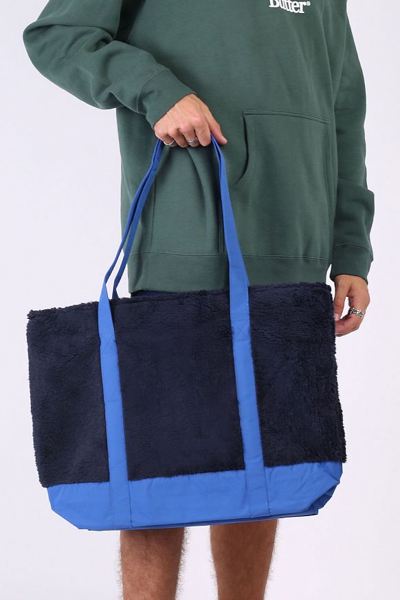 Сумка Butter Goods High Pile Tote Bag (HIGH PILE BAG-navy) - фото 4 картинки