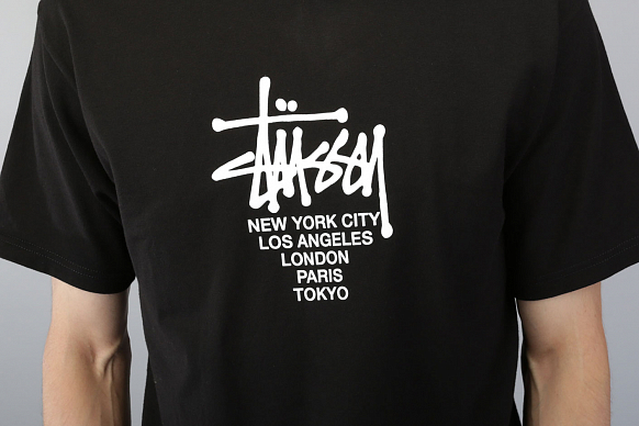 Мужская футболка Stussy Big Cities Tee (1904062-black) - фото 4 картинки