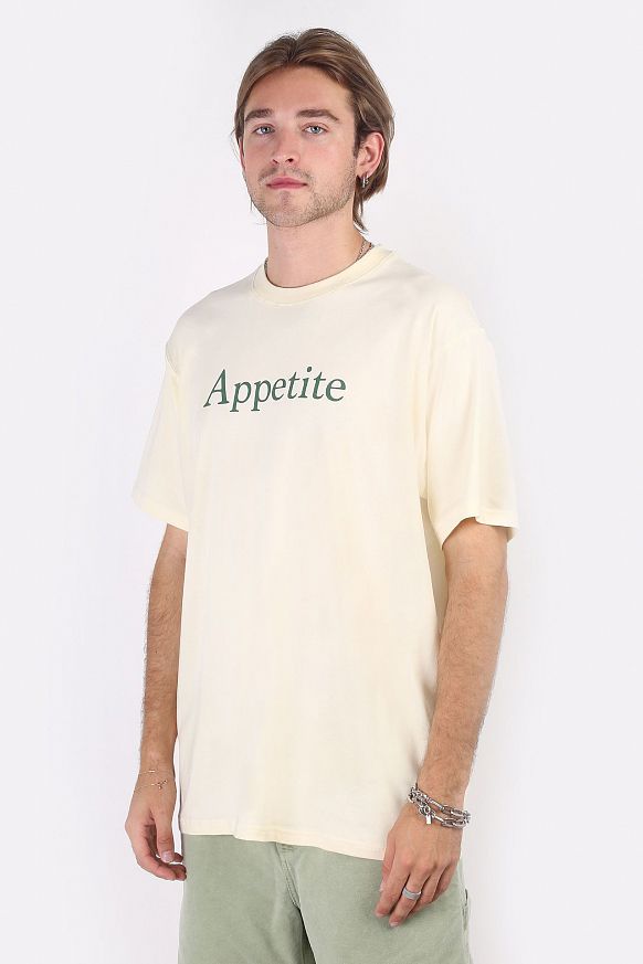 Мужская футболка Appetite High Mark Logo Tee (Logo-beige) - фото 3 картинки