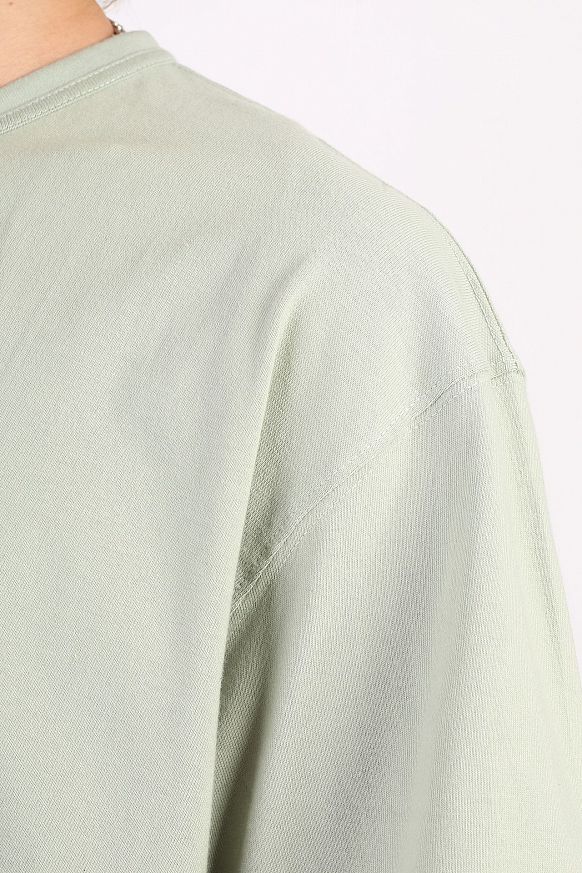 Мужская футболка FrizmWORKS Reverse Side Round Tee (SSTS043-mint) - фото 2 картинки