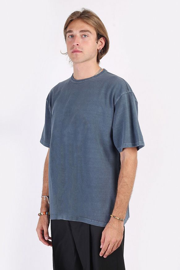 Мужская футболка FrizmWORKS OG Pigment Dyeing Half Tee (FZWOGTS007-blue) - фото 3 картинки