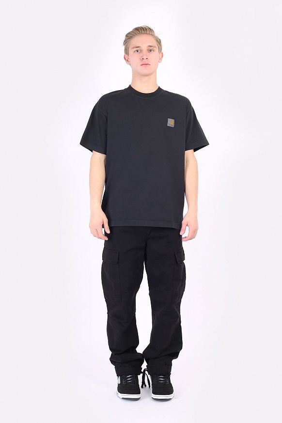 Мужская футболка Carhartt WIP S/S Vista T-Shirt (I029598-soot) - фото 5 картинки