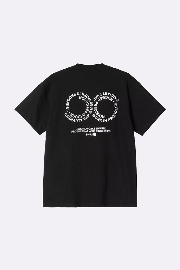 Мужская футболка Carhartt WIP S/S Rotation T-Shirt (I034772-black/white) - фото 2 картинки