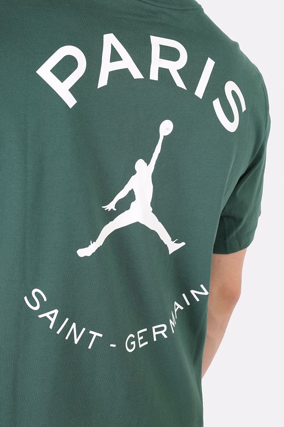 Мужская футболка Jordan Paris Saint-Germain Logo Tee (DB6514-333) - фото 6 картинки