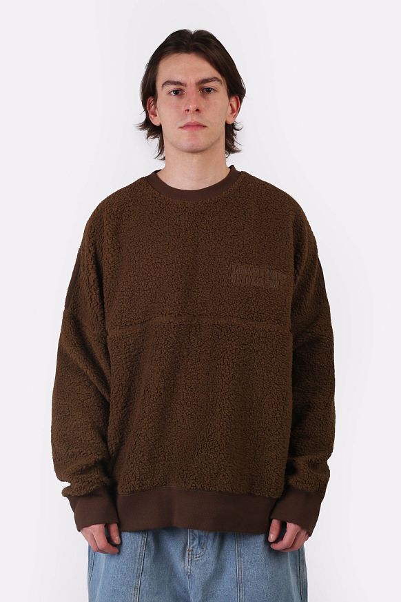 Мужская толстовка Carhartt WIP Coordinate Sweat (I033991-chocolate/brown) - фото 3 картинки