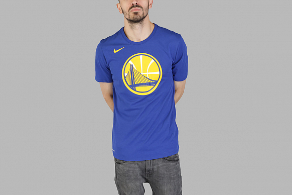 Мужская футболка Nike NBA Golden State Warriors Dry Logo (870506-495)