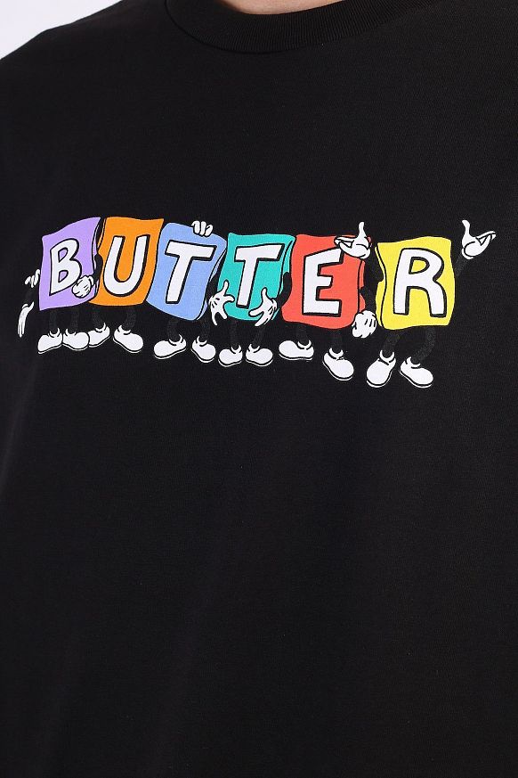 Мужская футболка Butter Goods Beanbag Tee (BEANBAG TEE-black) - фото 2 картинки