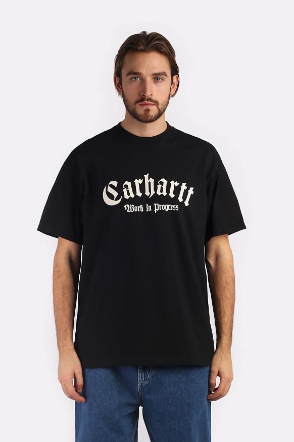 Мужская футболка Carhartt WIP S/S Onyx T-Shirt (I032875-black/wax) - фото 2 картинки