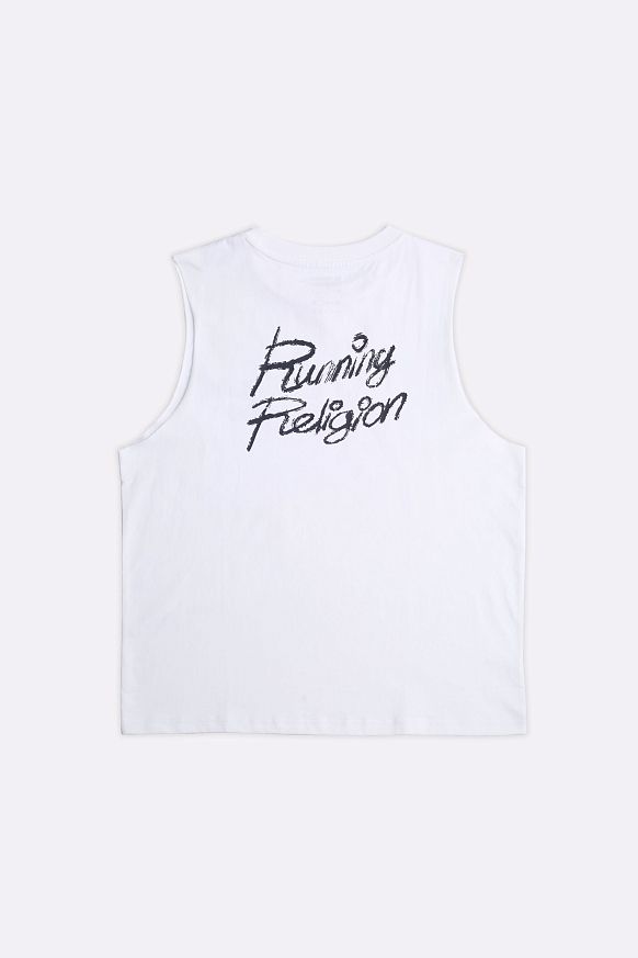 Мужская майка Running Religion Off Road Muscle Tee (MUSCLE TEE-white) - фото 2 картинки