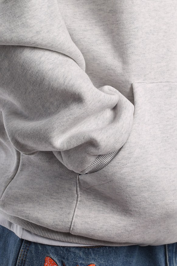 Мужская толстовка Butter Goods Rounded Chenille Applique Pullover Hood (Rounded chenille-ash grey) - фото 5 картинки