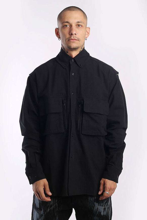 Мужская рубашка Hombre Nino Multi Pocket Shirt (0231-SH0001-black) - фото 2 картинки