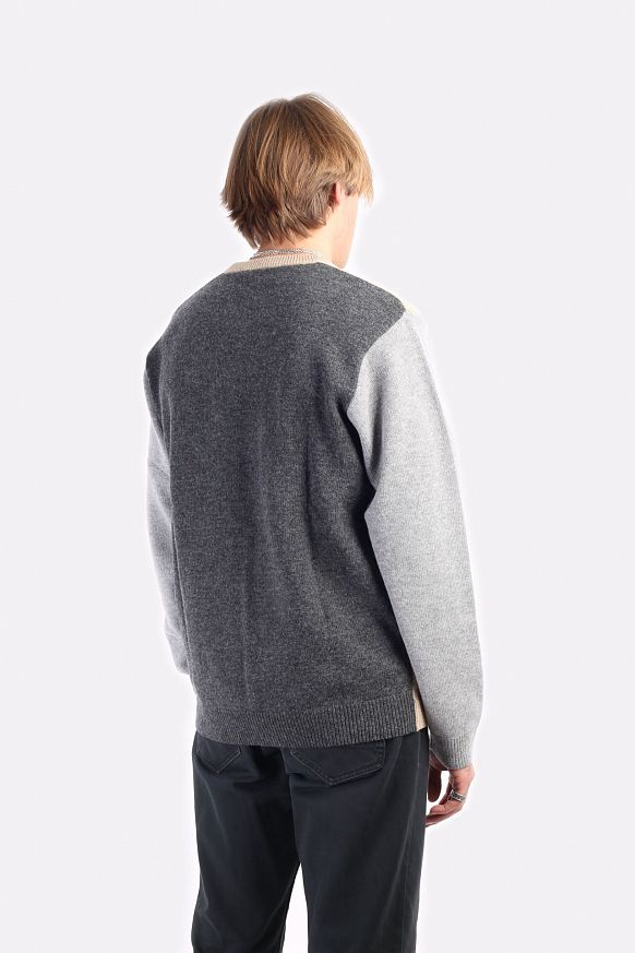 Мужской свитер Carhartt WIP Triple Sweater (I029514-grey/black) - фото 6 картинки
