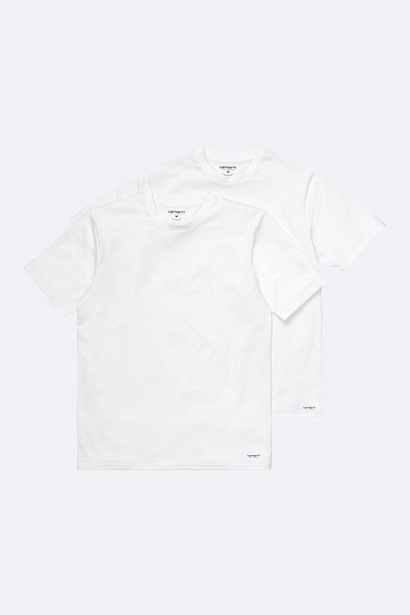 Мужская футболка Carhartt WIP Standard Crew Neck T-shirt (2 Pack) (I029370-white/white)