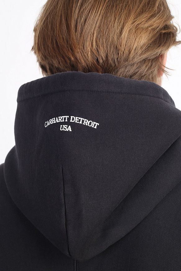 Мужская толстовка Carhartt WIP Hooded Living Sweat (I030090-black) - фото 6 картинки