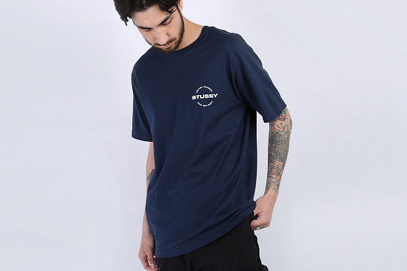 Мужская футболка Stussy City Circle Tee (1904501-navy)