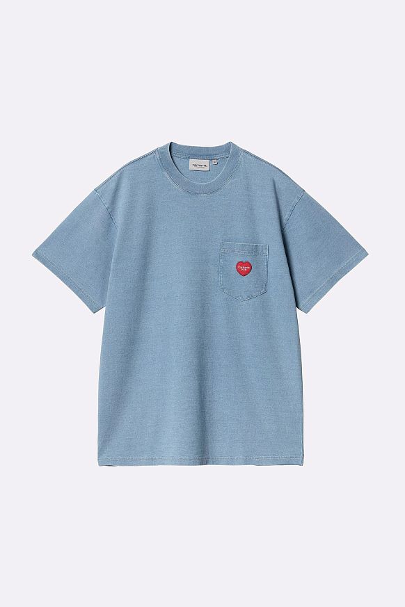 Мужская футболка Carhartt WIP S/S Ingo Pocket T-Shirt (I034486-light blue garm)
