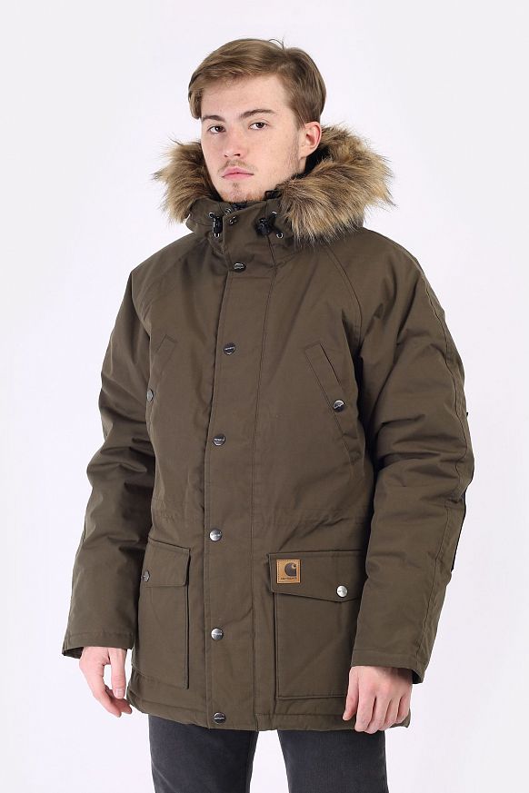 Мужская куртка Carhartt WIP Trapper Parka (I028129-cypress)