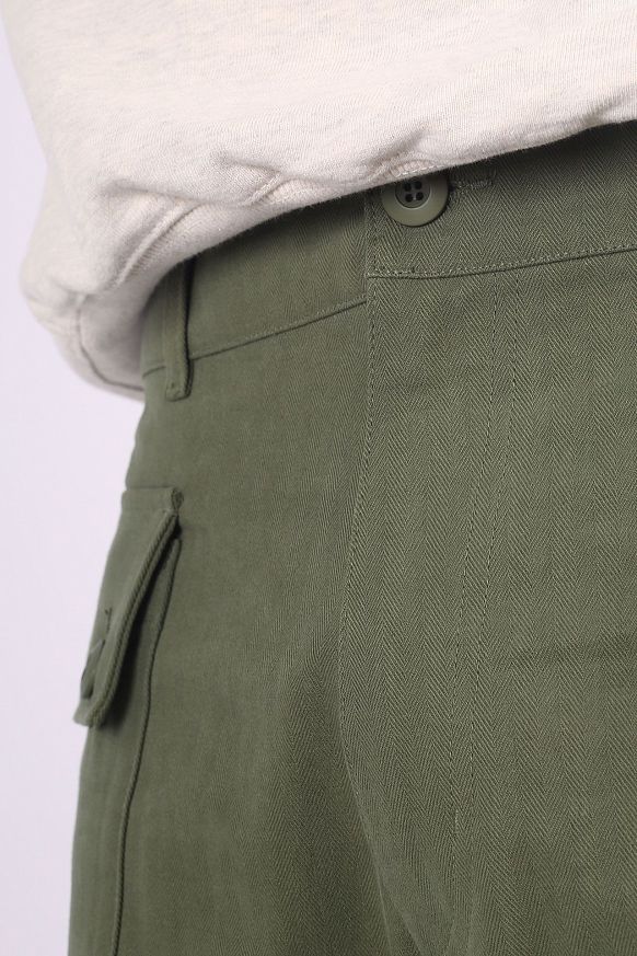Мужские брюки Uniform Bridge HBT P44 Pants (22FW nbt P44 pants-grn) - фото 3 картинки