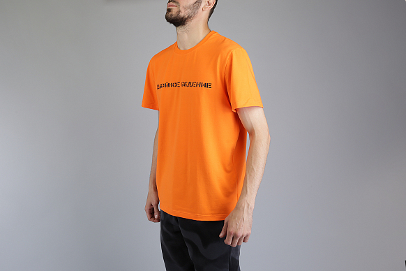 Мужская футболка Hard Двойное ведение (Двойное-оранж) - фото 2 картинки