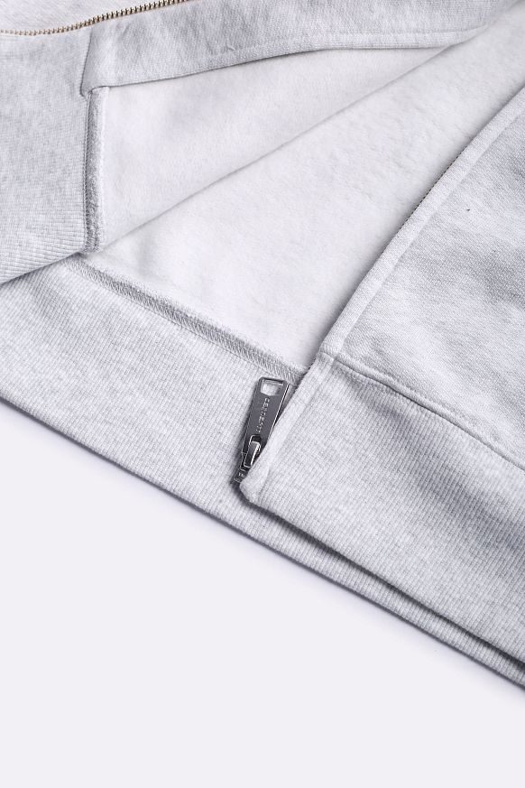 Мужская толстовка Carhartt WIP Hooded Pronto Sweat Jacket (I035177 Ash-heather) - фото 4 картинки