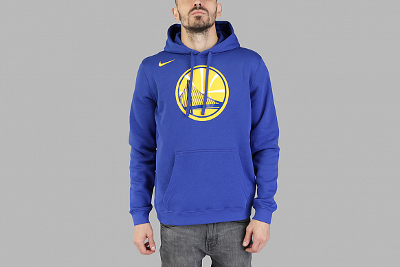 Мужская толстовка Nike Golden State Warriors Hoodie Club Logo (881131-495)
