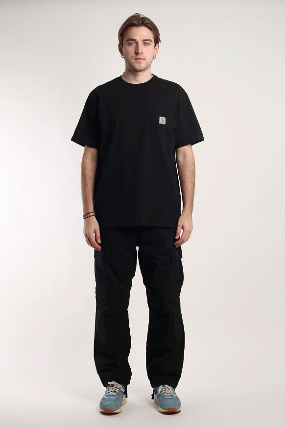 Мужская футболка Carhartt WIP S/S Pocket T-Shirt (I030434-black) - фото 6 картинки
