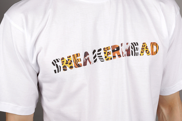 Мужская футболка Sneakerhead Safari Tee (snkrhd animal white) - фото 2 картинки