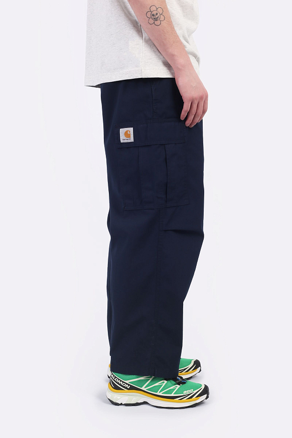 Мужские брюки Carhartt WIP Cole Cargo Pant (I030477-mizar rinsed) - фото 3 картинки