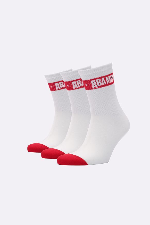 Мужские носки Два Мяча Москва (3 pairs) (KA-H-52-WH)