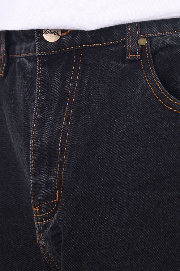 Мужские брюки Butter Goods Bass Denim Jeans (Bass Denim Pants-black) - фото 3 картинки