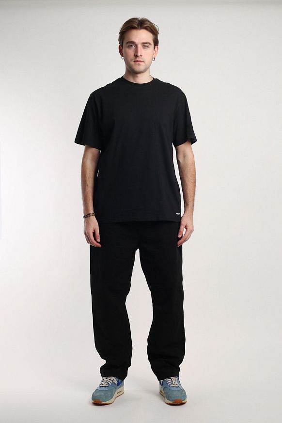 Мужская футболка Carhartt WIP Standart Crew Neck T-Shirt (2 Pack) (I029370-black/black) - фото 5 картинки